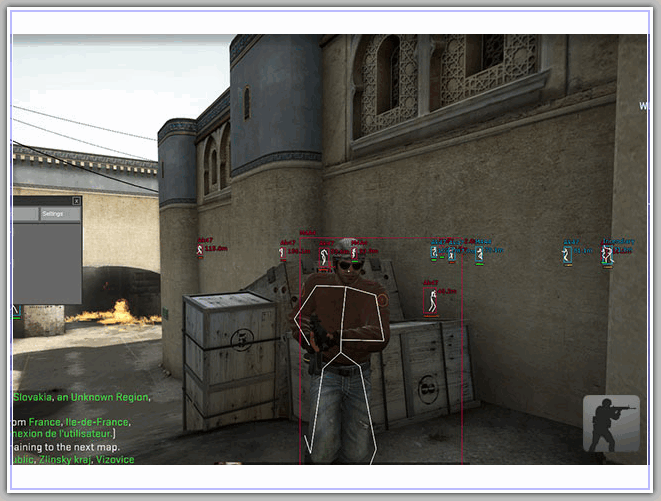 Чит esp health, box, weapon by twujexe для counter-strike [cs:go]